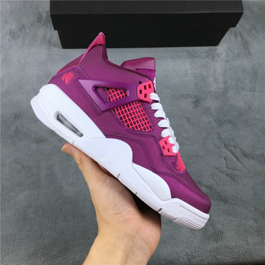 2019 Air Jordan 4 Valentine Day's Purple - Click Image to Close